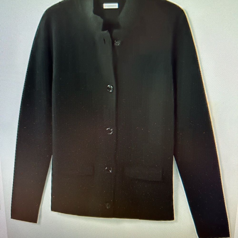 NWT J. Jill Elegant Black Button-Up Cardigan
